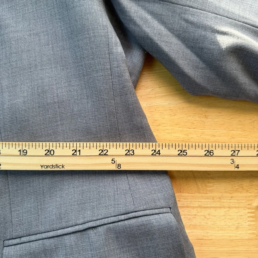 JOS A BANK 1905 52R Tailored Fit Plaid Grey‎ Wool Blend Jacket Blazer Sport Coat